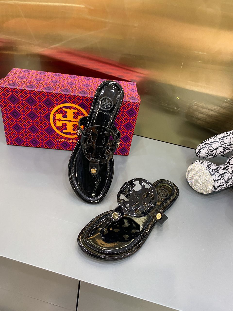 Colorful Designer-Inspired Slide Sandals