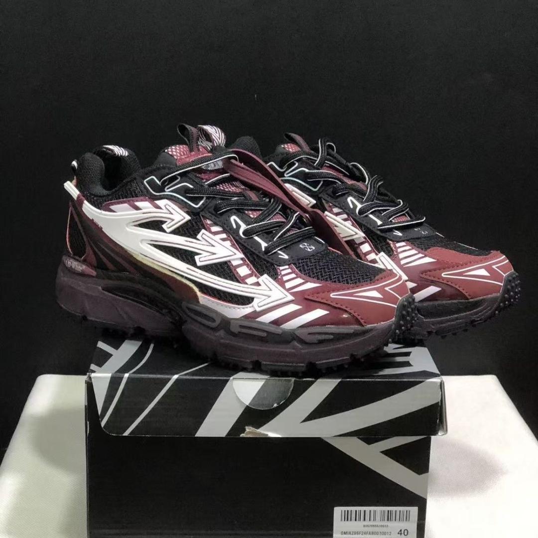 Black & Burgundy Chunky Runner Sneakers (Inspired Design)