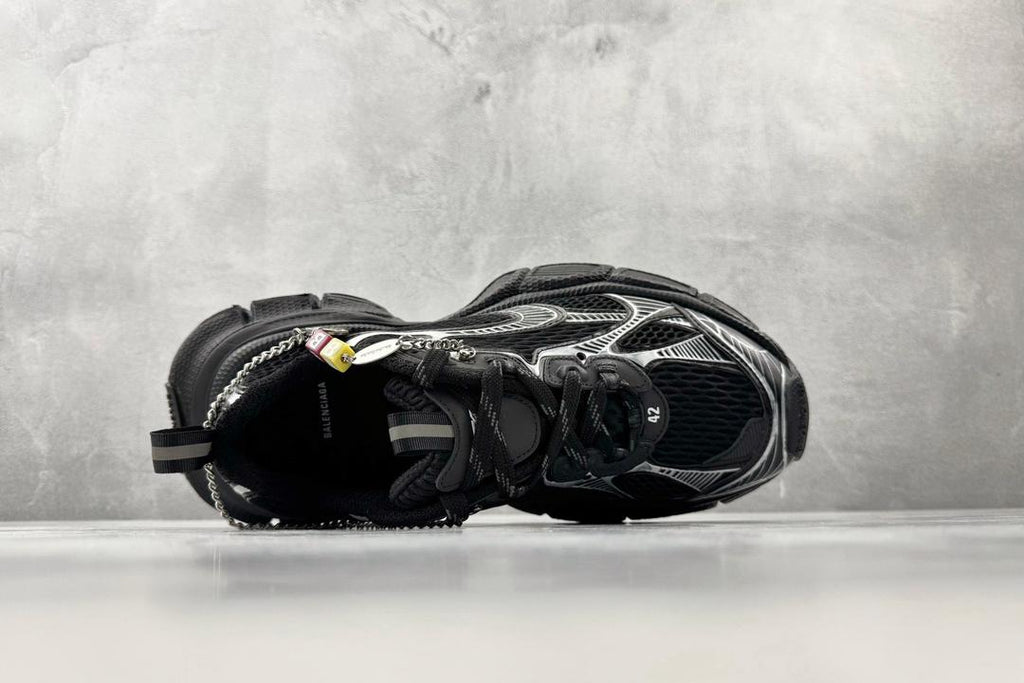 All Black Chunky Runner Sneakers (Inspired Design)