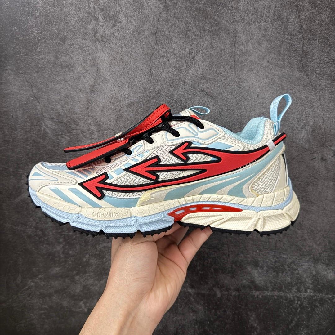White & Red Arrow Chunky Sneakers (Inspired Design)