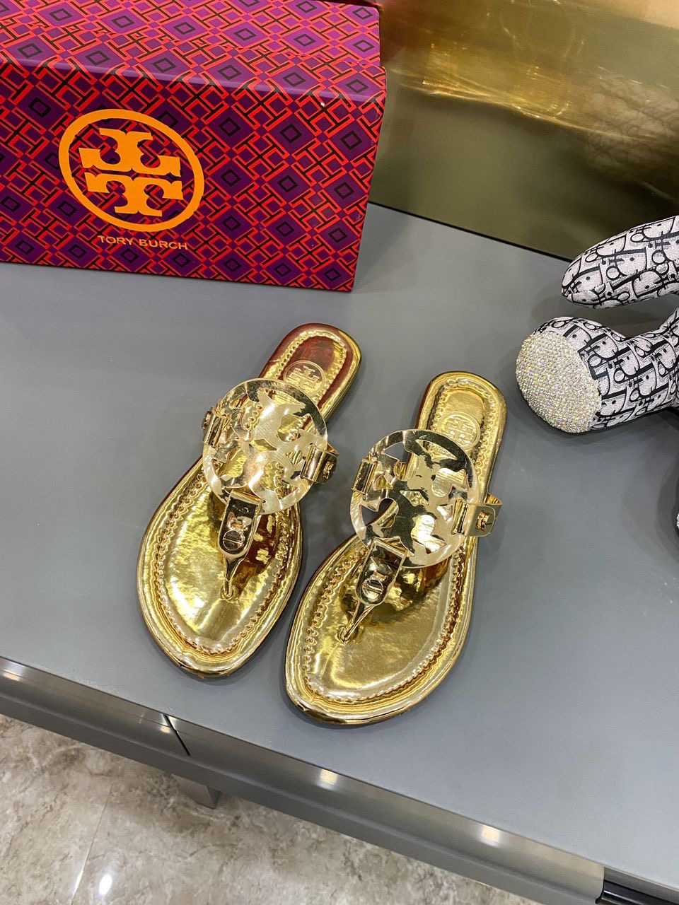 Colorful Designer-Inspired Slide Sandals