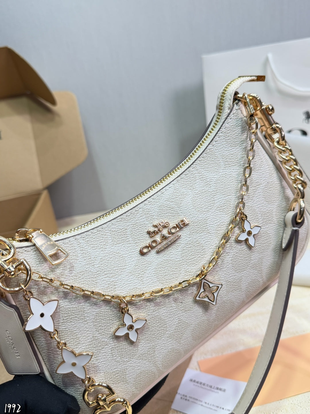 Luxury Ivory Monogram Mini Handbag (Inspired Design)