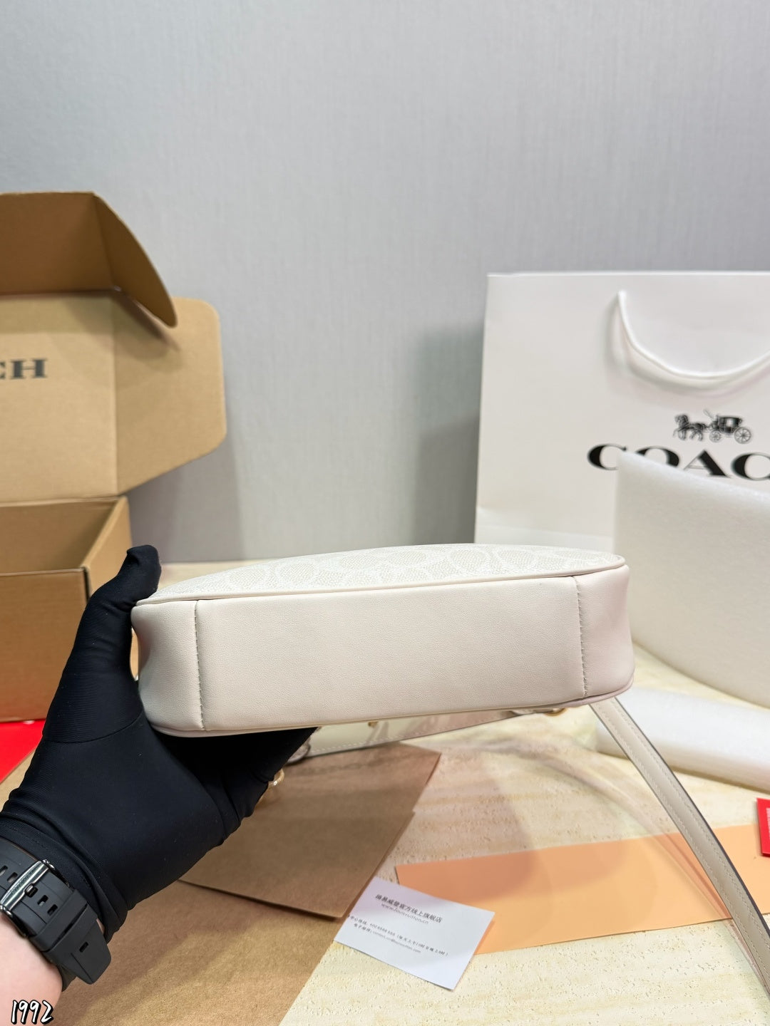 Luxury Ivory Monogram Mini Handbag (Inspired Design)