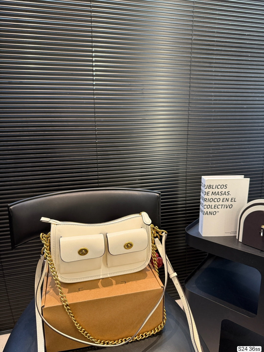 Luxury-Inspired Flap Crossbody Bag