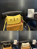 Luxury-Inspired Flap Crossbody Bag