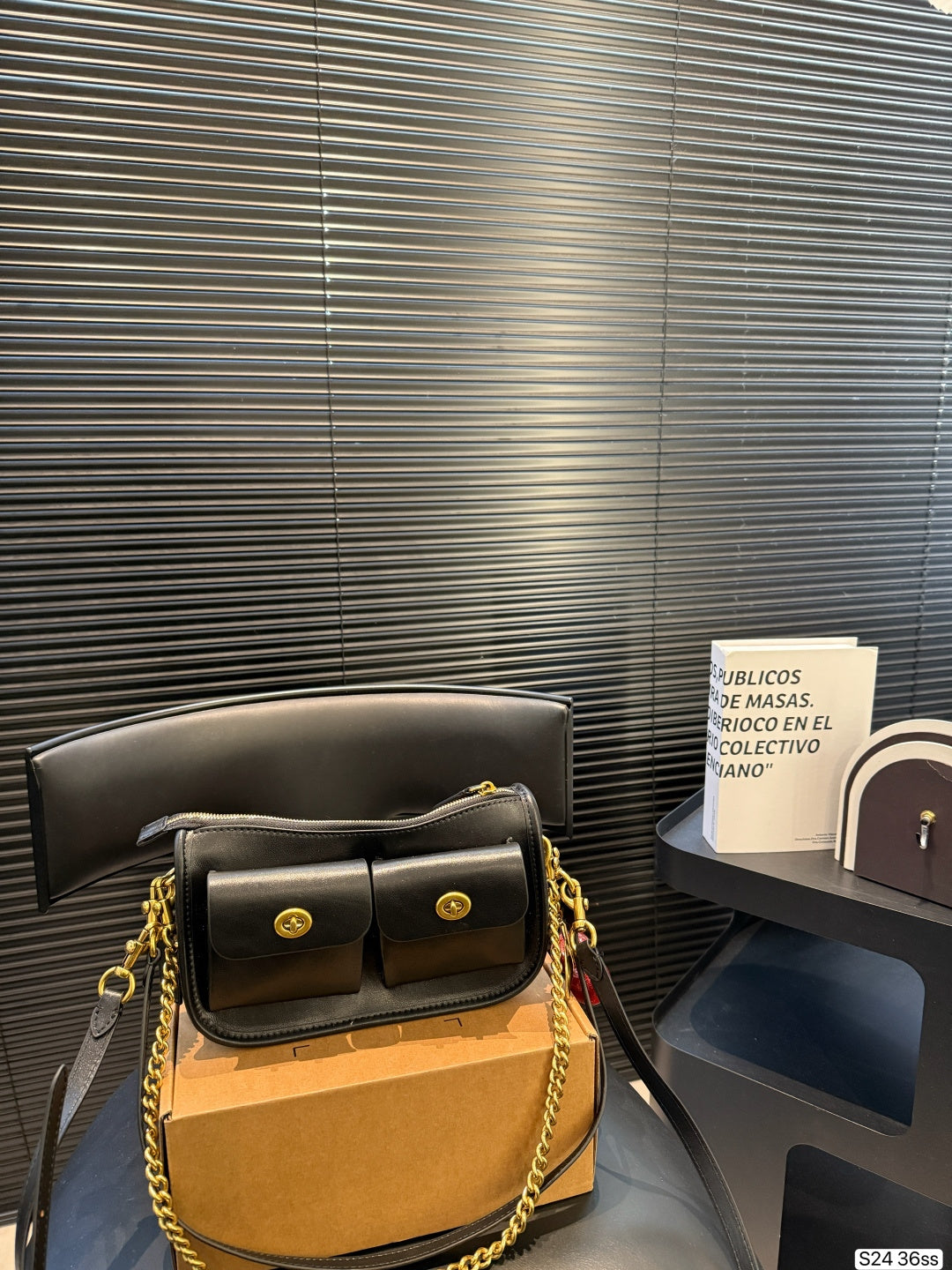 Luxury-Inspired Flap Crossbody Bag