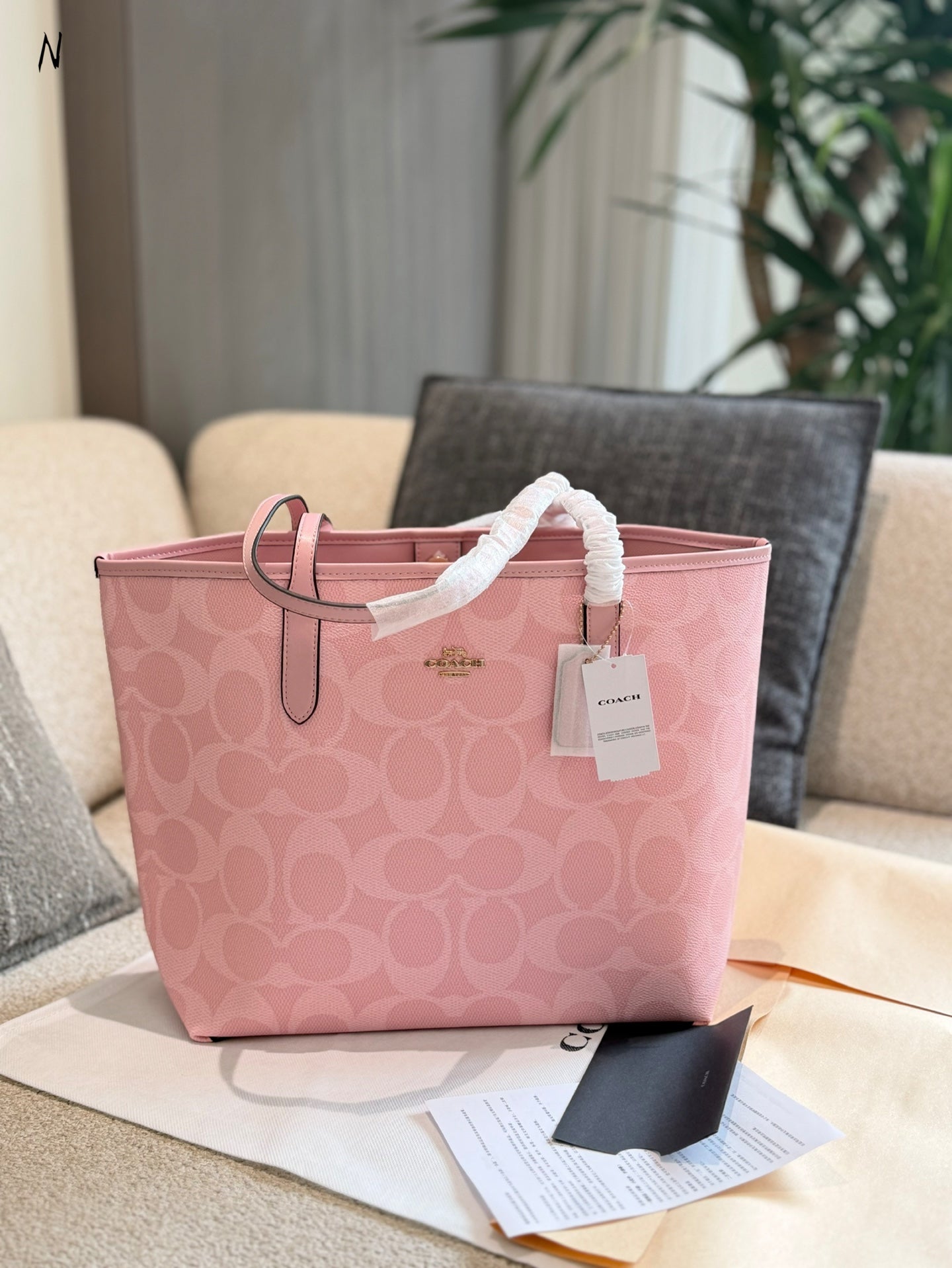 Women’s Pink Tote Bag (Inspired Design)