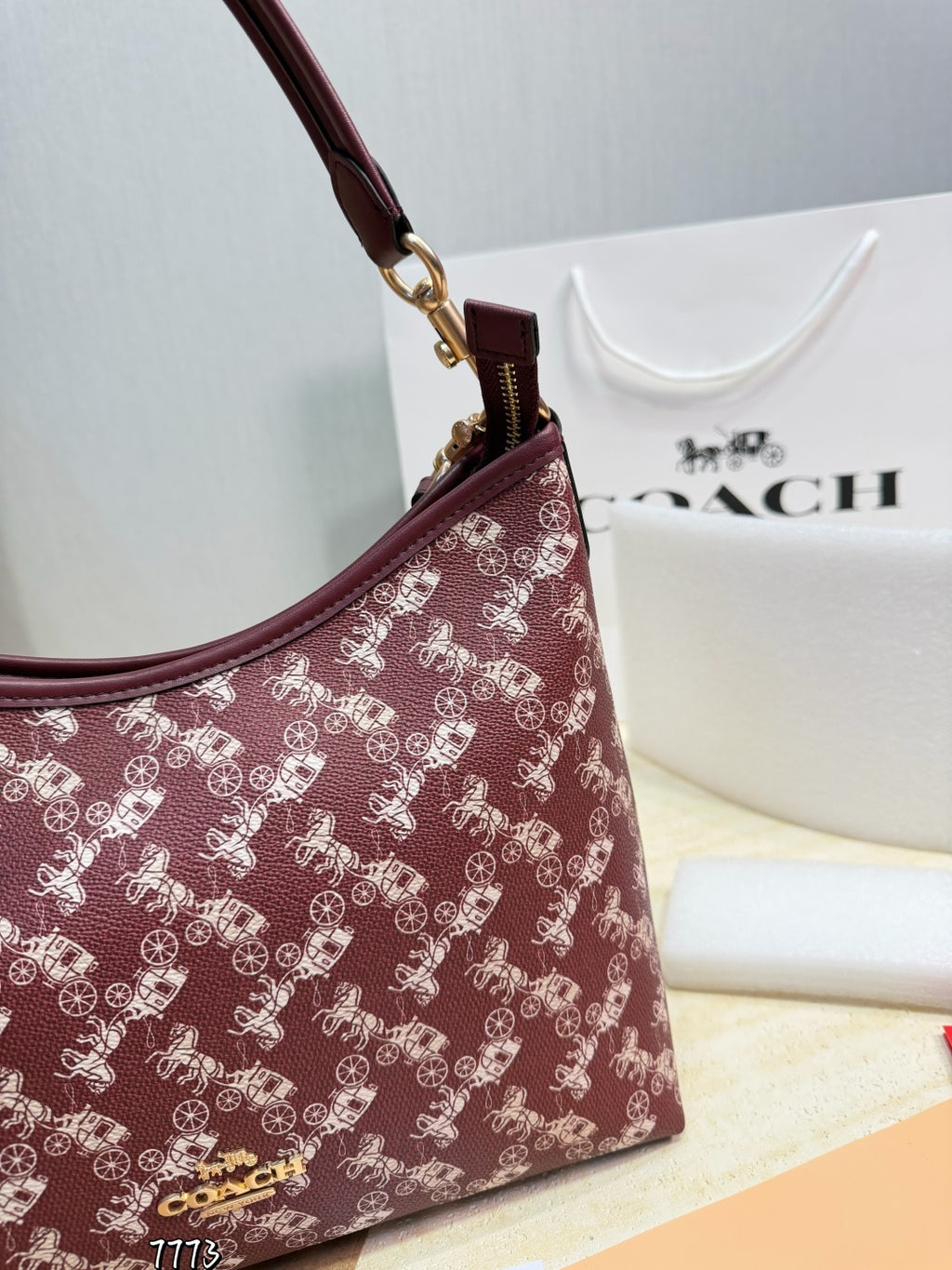 Luxury Purple Monogram Shoulder Bag (Inspired Design)