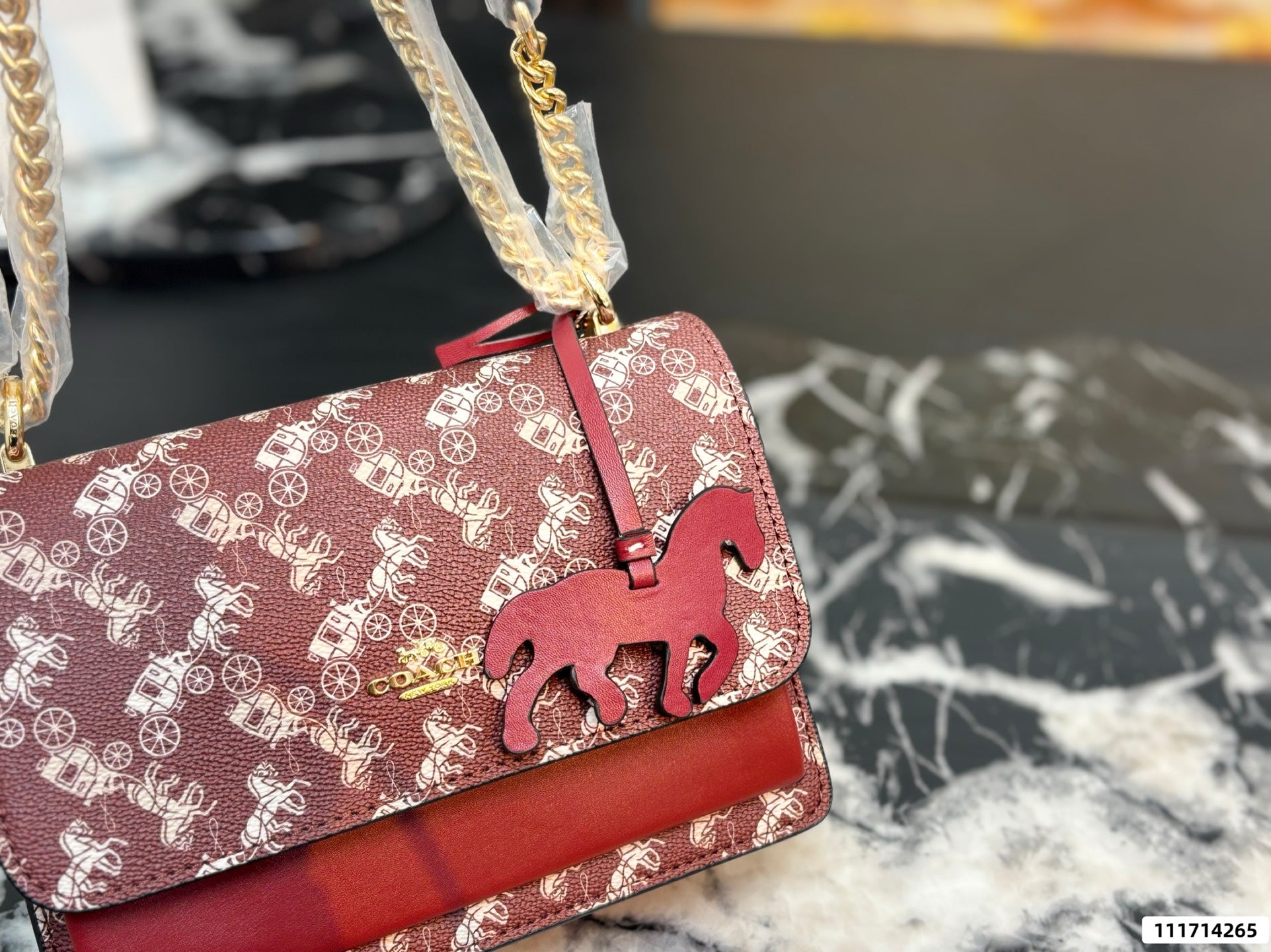 Luxury Red Shoulder Bag (Inspired Design)