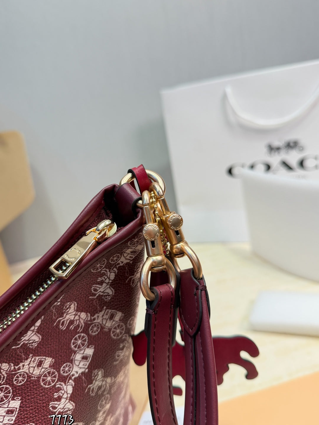 Luxury Purple Monogram Shoulder Bag (Inspired Design)