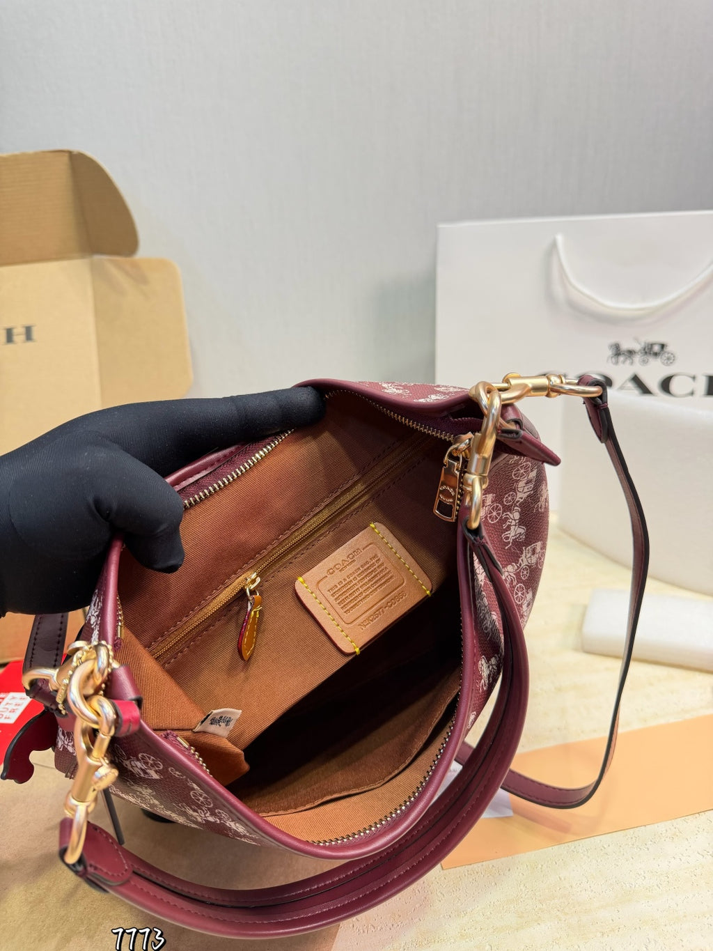 Luxury Purple Monogram Shoulder Bag (Inspired Design)