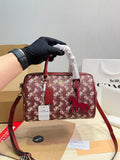Luxury Red Monogram Mini Handbag (Inspired Design)