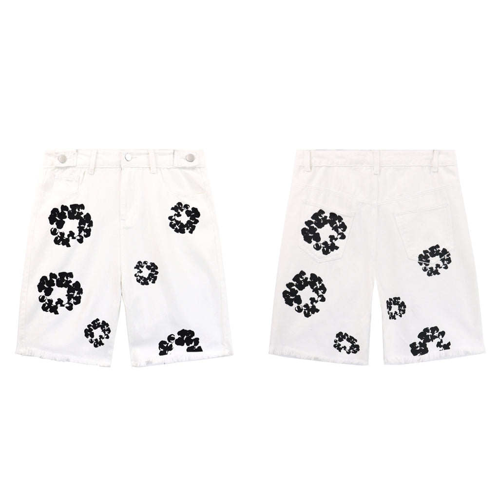 Men’s Streetwear Short Denim Jeans (Inspired Design)