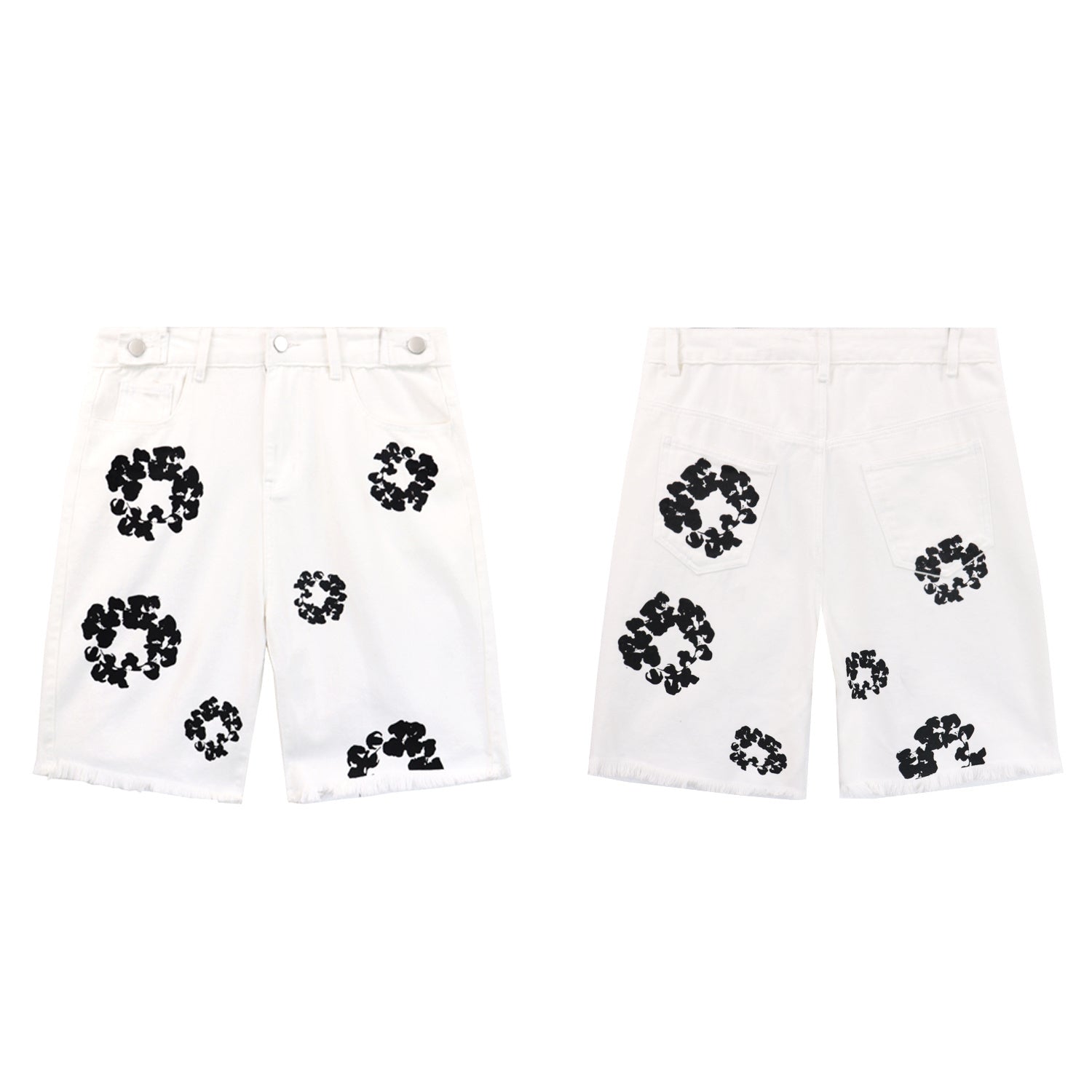 Men’s Streetwear Short Denim Jeans (Inspired Design)