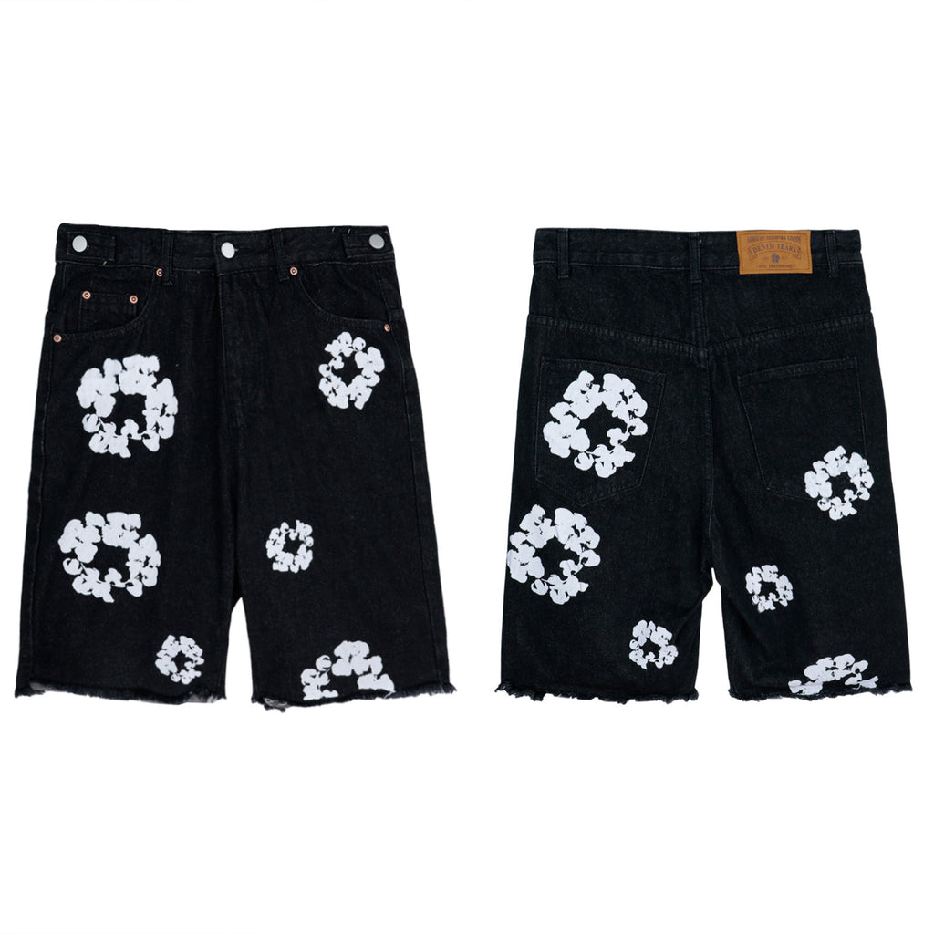 Men’s Streetwear Short Denim Jeans (Inspired Design)