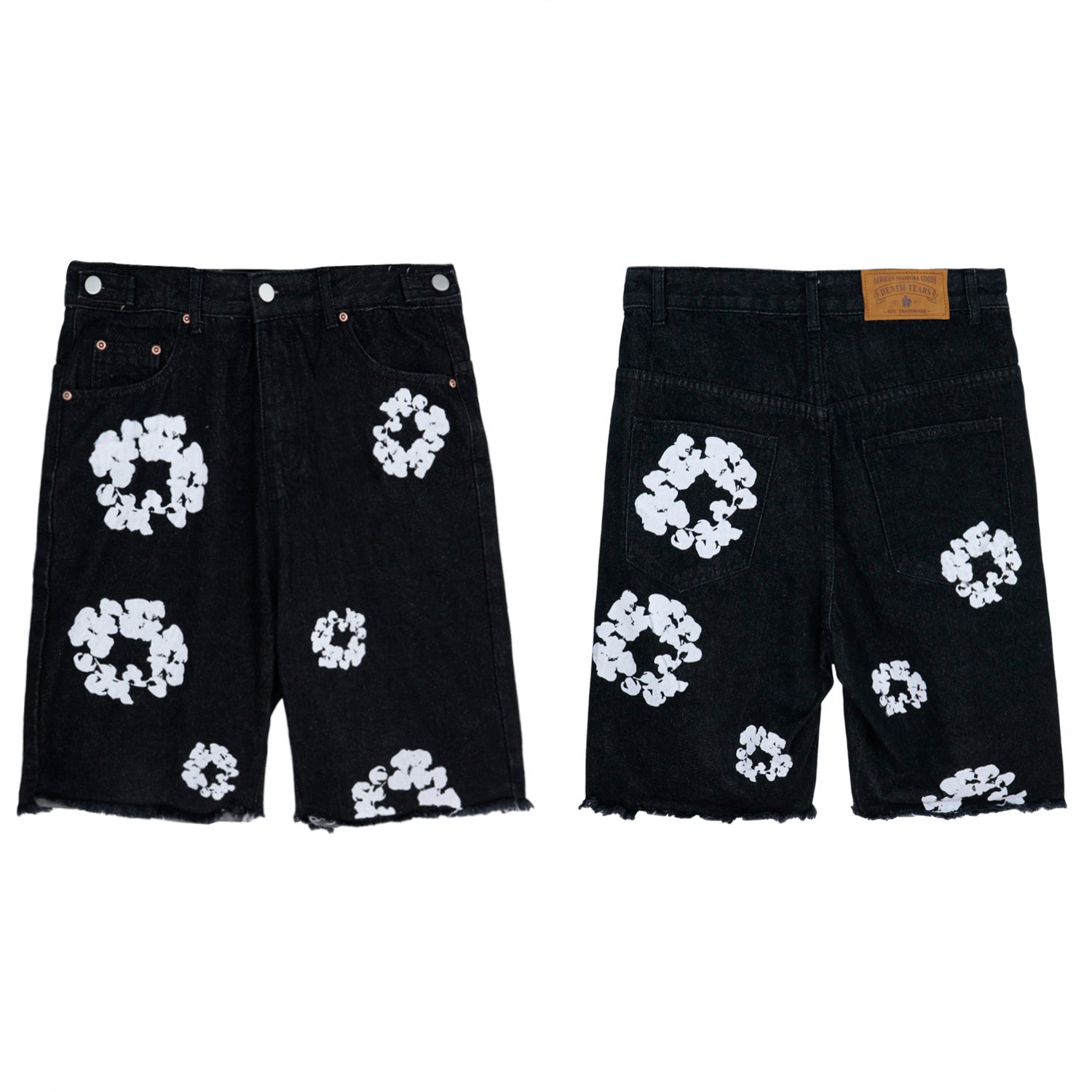 Men’s Streetwear Short Denim Jeans (Inspired Design)