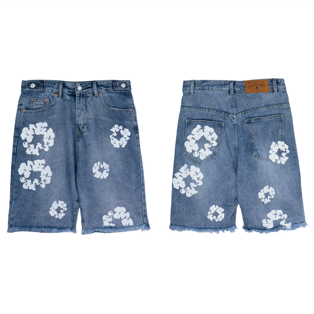 Men’s Streetwear Short Denim Jeans (Inspired Design)